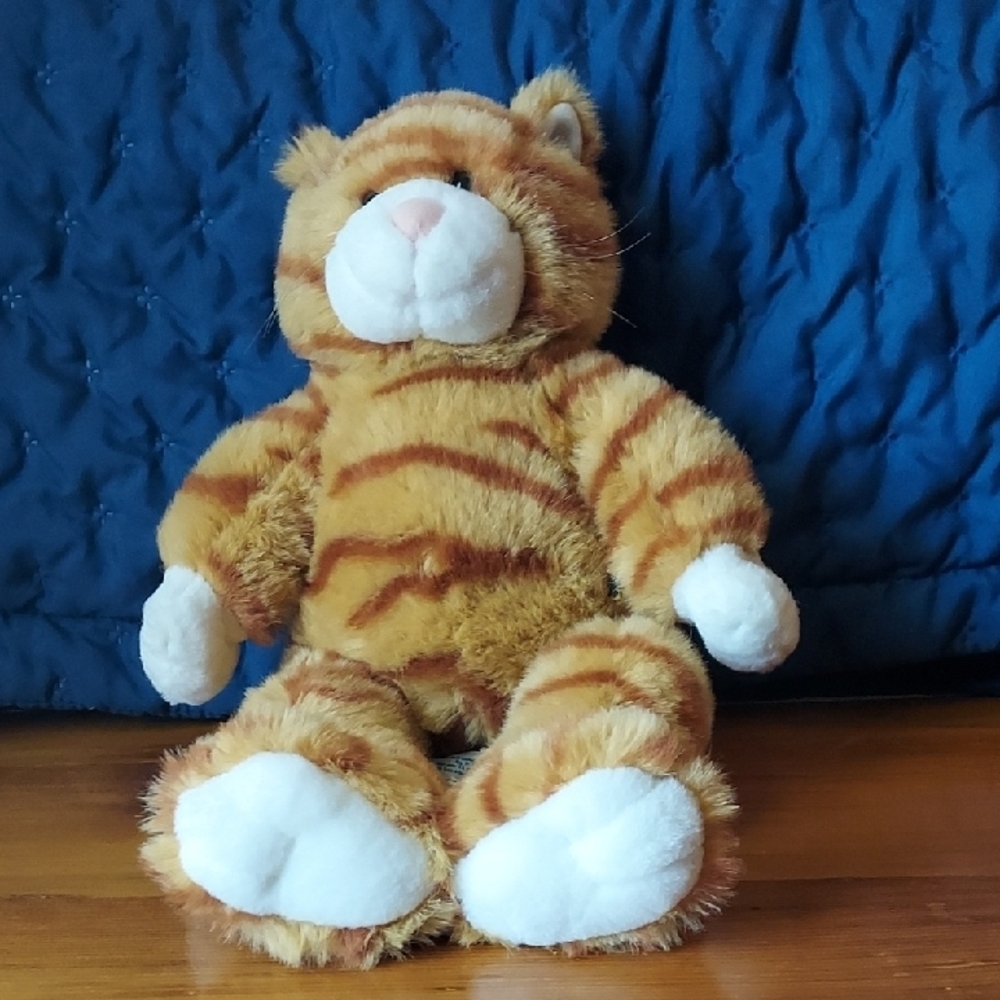 Build A Bear Plush Orange Stripe Plush Stuffed Animal Tabby Cat Kitty Retired